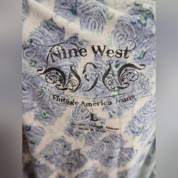 Nine West Blue and Green Patterned Maxi Dress - Picture 2 of 15